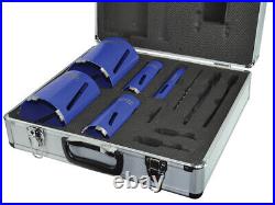 Faithfull HF11PSA Diamond Core Drill Kit & Case Set of 11 FAIDCKIT11
