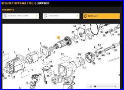 Genuine Dewalt Armature For Diamond Core Drill D21570k Dwd522/524525ks Dwd530ks