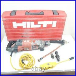 HILTI Brand DD-130 Diamond Core Drill Rig 3 Speed Drill & 2 Used Bits w Case