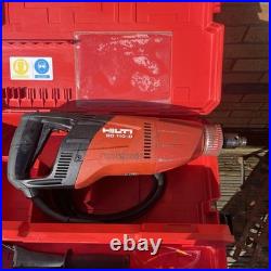 HILTI DD110-D DRY DIAMOND CORE DRILL 110v With Side Handle & Carry Case Good Con