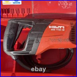 HILTI DD110-D DRY DIAMOND CORE DRILL 110v With Side Handle & Carry Case Good Con