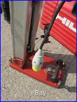 HILTI DD130 Diamond core drill 110v wet & Hilti Vacuum core drilling rig stand