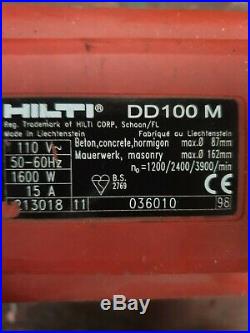 Hilti DD100 Diamond Core Drill 110v & Storage Box