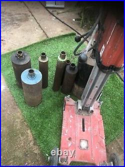 Hilti DD250 Diamond Core Drill With Drilling Rig 110V Vacuum And Various Cores