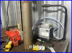 Hilti DD 150 110v Diamond Core Drill Drilling Rig Gast Vacuum Pump & Base Stand
