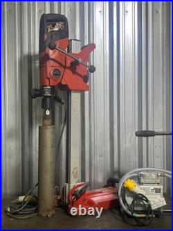 Hilti DD 150 110v Diamond Core Drill Drilling Rig Gast Vacuum Pump & Base Stand