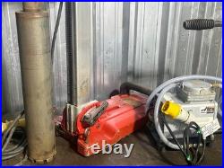 Hilti DD 150 110v Diamond Core Drill Drilling Rig Gast Vacuum Pump & Base Stand