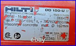 Hilti DD 150-U Electric Diamond Coring Machine Core Drill SEE VIDEO Motor runs