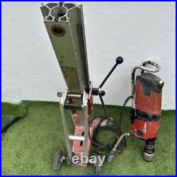Hilti DD 200 diamond core drilling machine with a water feed hose drill stand