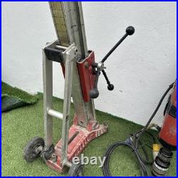 Hilti DD 200 diamond core drilling machine with a water feed hose drill stand