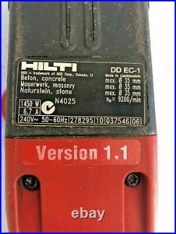 Hilti DD EC-1 Diamond Core Drill. Used Surplus. 1450w 35mm. No Drill Guide Rig