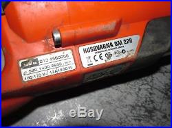 Husqvarna DM220 110v Electric Diamond Core Drill Dry and Wet Drilling