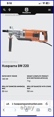 Husqvarna DM220 Core Drill 110v