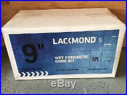 Lackmond 9-Inch Wet Cured Concrete Diamond Core Drill Segmented Bit 1-1/4-7