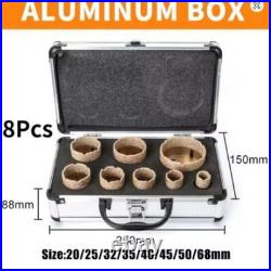 M14 Diamond Dry Core Drill Bit Set Vacuum Brazed Porcelain Tile Hole Saw 15 pcs