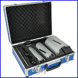 MEXCO Slotted Dry Core Drill X90 Grade Kit, 7 Piece