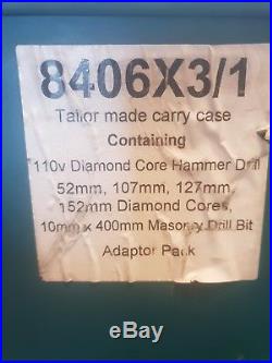 Makita 8406 13mm Diamond Core and Hammer Drill 110V