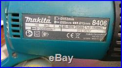 Makita 8406 Diamond Core Drill 110v 850W Rotary Percussion, with case and 4 core