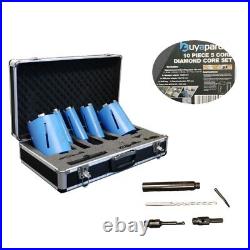 Makita 8406 Diamond Core Drill Rotary Percussion 110V + 10 Piece Core Set + Case