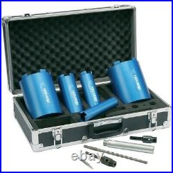 Makita 8406 Diamond Core Drill Rotary Percussion 110V + 10 Piece Core Set + Case