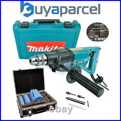 Makita 8406 Diamond Core Drill Rotary Percussion 110V + Plumbing 8 PC Core Set