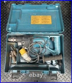 Makita 8406 Diamond Core Drill Rotary Percussion 110v Drill Chuck & Carry Case