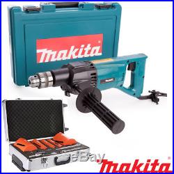 Makita 8406 Diamond Core Drill Rotary With Case 110v + 11pc Dry Diamond Core Set