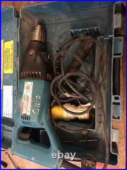 Makita 8406 Diamond Core Drill with carry case, handle and chuck key