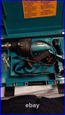 Makita 8406 Diamond Core Hammer Drill 240V 13mm + Carry Case Blue