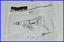 Makita 8406 Diamond Core and Hammer Drill 240v 3.8A 850W 1500 22500 rpm