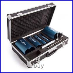 Makita P-74712 10 Piece 5 CORE Diamond Core Set for Granite Marble + Metal Case