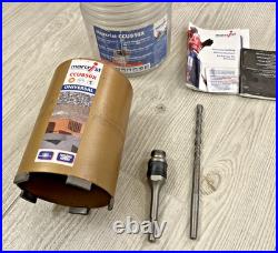 Marcrist CCU850X Diamond Core, dia 112mm x 165mm with arbor & drill bit, NEW