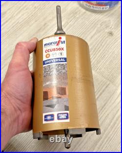 Marcrist CCU850X Diamond Core, dia 112mm x 165mm with arbor & drill bit, NEW