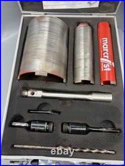Marcrist Core Drill Set Hole Cutters With Case Clean Condition