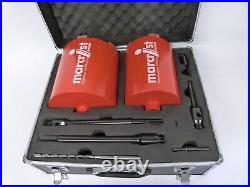 Marcrist Professional 8 Piece Diamond Core Drilling Set and Case 150mm 100mm