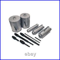 Mexco 11 Piece Dry Core Diamond Core Drill Kit Slotted A10DCDKIT57