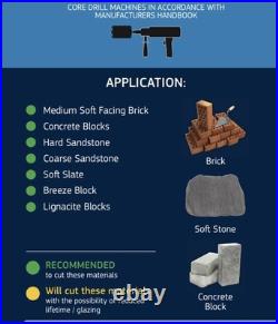 Mexco DCX90 11 Piece Dry Diamond Core Drill Kit