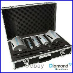 Mexco DCX90 5 Piece Dry Diamond Core Drill Bit Set Kit Boiler Flue Soil Pipe