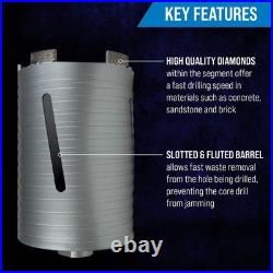 Mexco DCX90 Slotted Dry Core Drill, High-Performance Diamond Core for Drillin