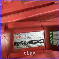 Milwaukee DD2-160XE 2 Speed Dry Diamond Core Drill 240V Working