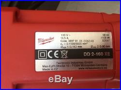 Milwaukee DD2-160 XE 2 Speed Dry Diamond Core Drill 110v