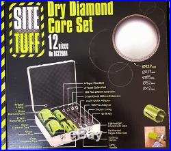 New 12 Piece Plumber Dry Diamond Hole Core Drill Bit Kit Set