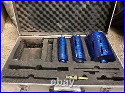 OX Ultimate 3 Piece BX10 Dry Core Drill Bits & Case 52mm, 65mm & 117mm bits NEW