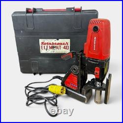 Rotabroach Element 40 110V 1200W Magnetic Mag Drill 40mm Core Drill Case