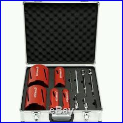 Rothenberger 12 Piece DRY Diamond Tile Core Drill Set 89020 Extensions & Chuck