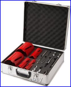 Rothenberger 89020 Dry Diamond Core Drill Set 12 piece Extensions & Chuck
