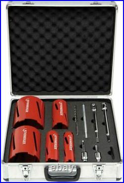 Rothenberger Professional Dry Diamond Core 12 Piece Drill Set (Lockable Case)