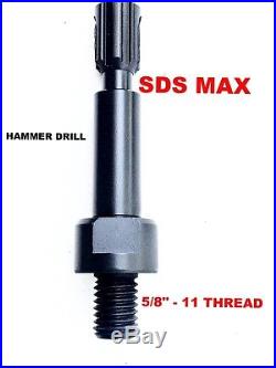SDS MAX Adapter for Dry Diamond Core Drill Bit for Concrete & Masonry 3 1/2