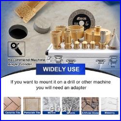 SHDIATOOL 12pcs/Box 6-110mm Diamond Core Drill Bits Set for Tile Hole Saw Cutter