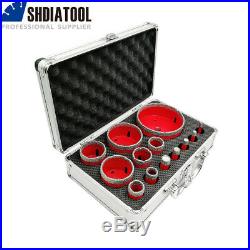 SHDIATOOL 1set/13pcs Diamond Drilling Core Bits With Box M14 Thread Hole Saw